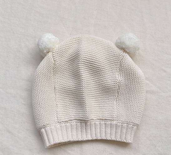 0-24M Baby Toddler Unisex Knitted Teddy Hat